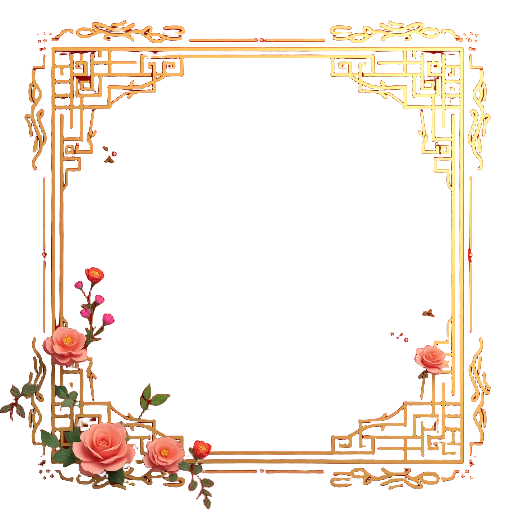 Elegant Floral Frame